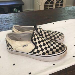 Black and White Checkered vans